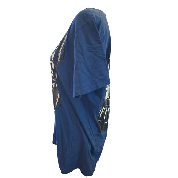 Chase Authentics NASCAR Tony Stewart #14 Mobile 1 Blue Tee, Size Large - Picture 2 of 5